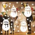 Removable  Snowman  Merry Christmas Wall Window Sticker For Window Decoration